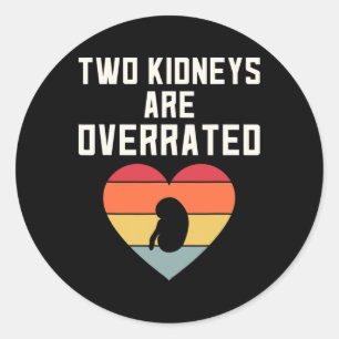 Sticker Rond Sensibilisation aux maladies du rein Transplant In