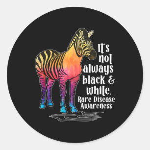 Sticker Rond Sensibilisation aux maladies rares Fiers Guerrier 