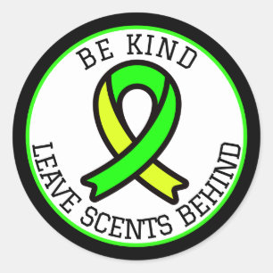 Sticker Rond Sensibilisation aux MCS de sensibilité chimique mu