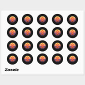 Sticker Rond Sensibilisation aux RCPS de Sunset RSD (Feuille)