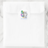 Sticker Rond Sensibilisation aux soins d'appoint Ruban Cadeaux (Sac)