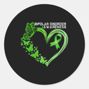 Sticker Rond Sensibilisation aux troubles bipolaires chez les f
