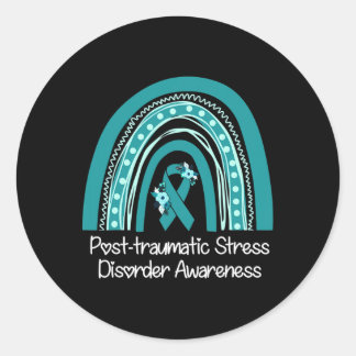 Sticker Rond Sensibilisation aux troubles du stress post-trauma