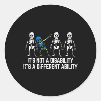 Sticker Rond Sensibilisation des enfants au syndrome de Down Sq