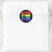 Sticker Rond Sensibilisation des gays LGBT (Sac)