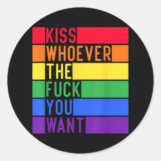 Sticker Rond Sensibilisation des gays LGBT