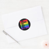 Sticker Rond Sensibilisation des gays LGBT (Enveloppe)