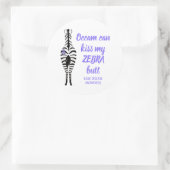 Sticker Rond Sensibilisation drôle aux maladies rares (Sac)