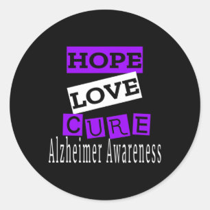 Sticker Rond Sensibilisation Espoir Amour Cure