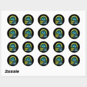 Sticker Rond Sensibilisation Extraordinaire au syndrome de Down (Feuille)
