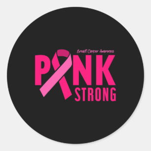 Sticker Rond Sensibilisation forte au cancer du sein