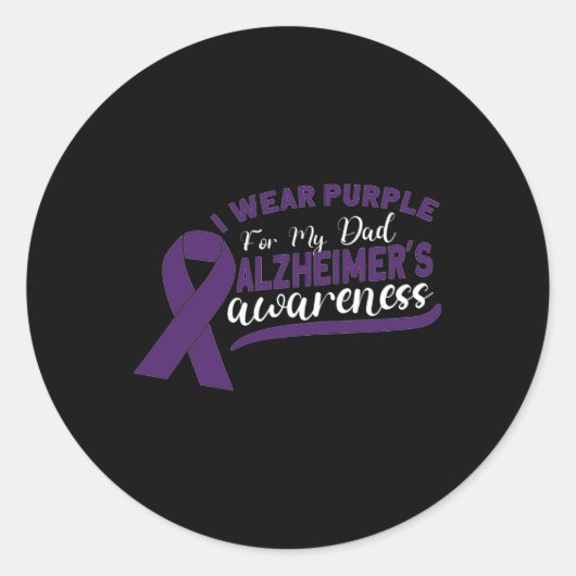 Sticker Rond Sensibilisation Heimer Démence Senior 2 (Devant)