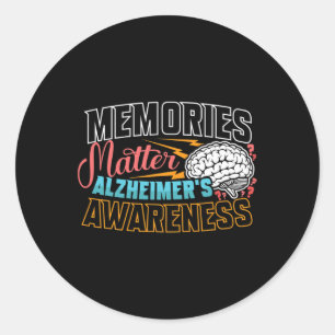 Sticker Rond Sensibilisation Heimer Dementia Senior