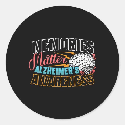 Sticker Rond Sensibilisation Heimer Dementia Senior (Devant)