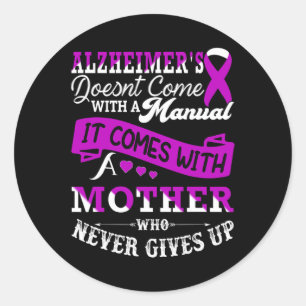 Sticker Rond Sensibilisation Mère Soutien Heimer Warrior Maman