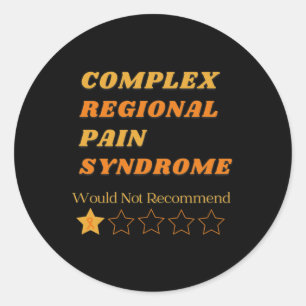 Sticker Rond Sensibilisation régionale complexe au syndrome de