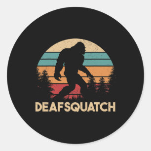 Sticker Rond Sensibilisation Sourde Perte auditive Langue Des S