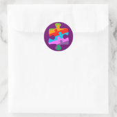 Sticker Rond Sensibilisation sur l'autisme (Sac)