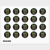 STICKER ROND SENSIBILISATION SUR L'AUTISME 3 (Feuille)
