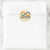Sticker Rond Sensibilisation sur l'autisme Accepter, Amour, Com (Sac)