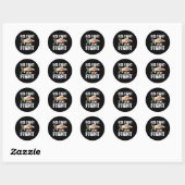 Sticker Rond Sensibilisation sur l'autisme Autisme Maman Papa S (Feuille)