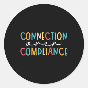 Sticker Rond Sensibilisation sur l'autisme de connexion de l'in