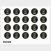 Sticker Rond Sensibilisation sur l'autisme Embrasser Différence (Feuille)