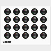Sticker Rond Sensibilisation sur l'autisme Kindness toujours un (Feuille)