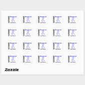 Sticker Rond Sensibiliser aux SLA (Feuille)