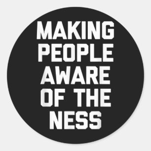 Sticker Rond Sensibiliser Les Gens À La Vie Noire De La Chemise