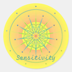 Sticker Rond Sensibilité (autocollant de vertu)
