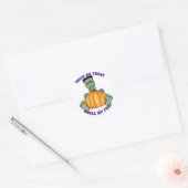 Sticker Rond Sentez mes pieds Halloween (Enveloppe)