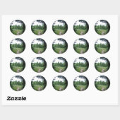 Sticker Rond Sentier Grand Teton (Feuille)