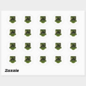 Sticker Rond Sentier Natchez Trace - Équitation (Feuille)