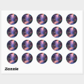 Sticker Rond Sentier tropical hawaïen (Feuille)