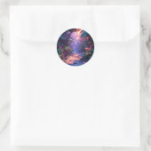 Sticker Rond Sentier tropical hawaïen (Sac)