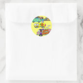 Sticker Rond Sentiment Super baby Boomer (Sac)