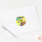 Sticker Rond Sentiment Super baby Boomer (Enveloppe)