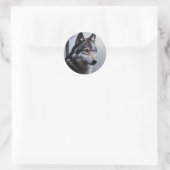 Sticker Rond Sentinelle au clair de lune (Sac)
