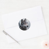 Sticker Rond Sentinelle au clair de lune (Enveloppe)