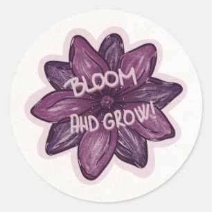 Sticker Rond S'épanouir