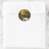 Sticker Rond Sept Sources Pont D'Automne I Paysage D'Automne (Sac)