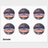 Sticker Rond Serbia Serbian (Feuille)