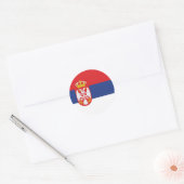 STICKER ROND SERBIE (Enveloppe)