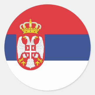 STICKER ROND SERBIE