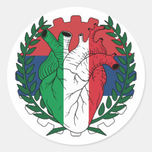Sticker Rond Serbie serbe Saint Josephs Day Italie Italie