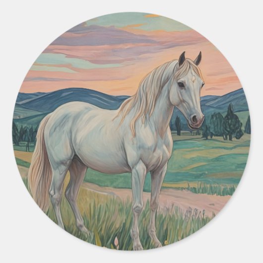 Sticker Rond Serenade sauvage (Devant)
