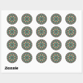 Sticker Rond Serene Bloom (Feuille)