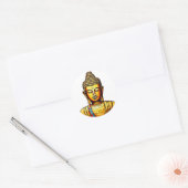 Sticker Rond Serene Buddha : (Enveloppe)