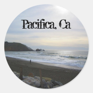 Sticker Rond Sérénité dans Pacifica decal